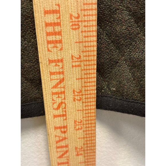 CB Wraps By Canvasbacks Quilted Wool Vest L Red & Brown - Picture 4 of 9